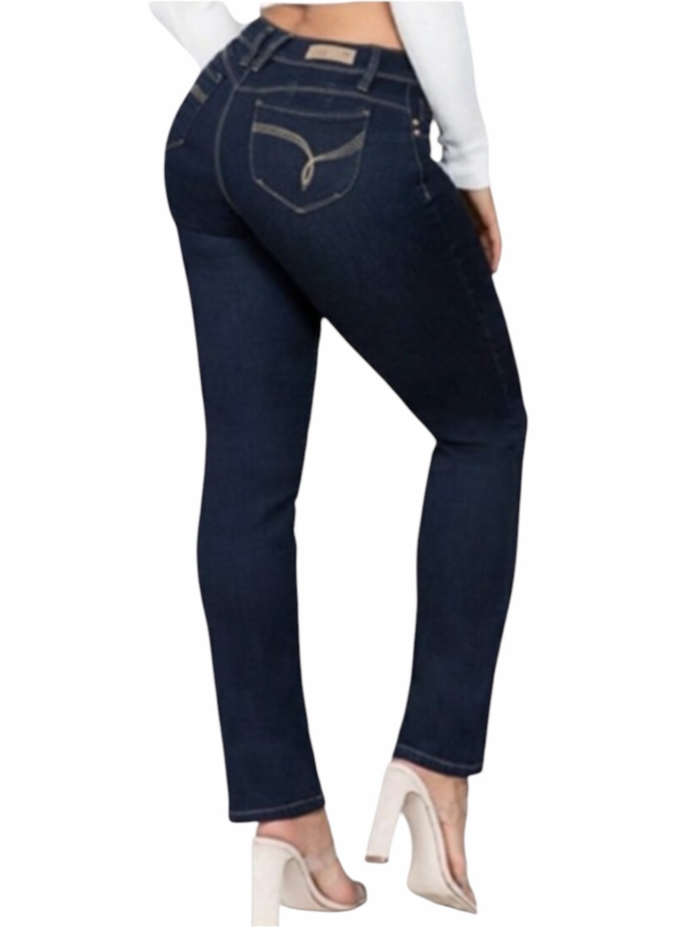 YMI WannaBettaButt Mid-Rise Straight Leg Jeans Size 11 Juniors